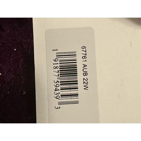 Mac Duggal NWT size 22W Embellished Flutter Sleeve Evening Gown (Plus) style 677 - Picture 5 of 7